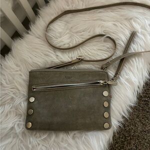 Hammit Nash distressed pewter  Leather Crossbody Bag